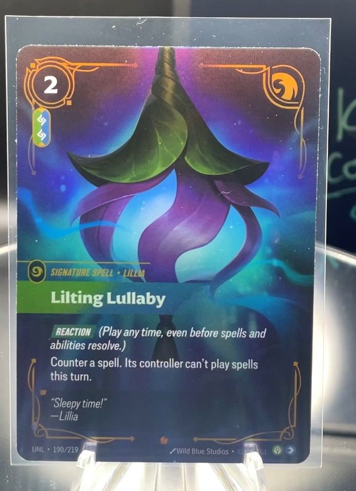 Lilting Lullaby Epic Riftbound LoL Unleashed 190/219 NM
