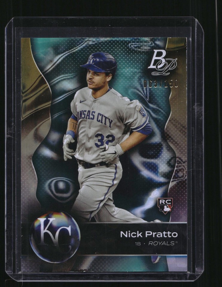 2023 Bowman Platinum Aqua Ice Foil #89 Nick Pratto RC 063/250