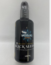 Meraki Medicinal Organic Cold Pressed Black Seed Oil High Thymoquinone 200 ML