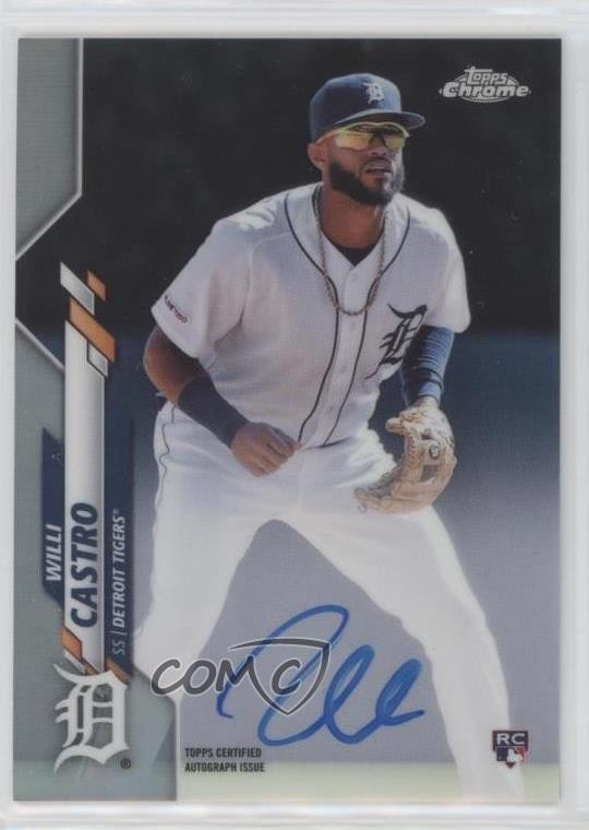 2020 Topps Chrome Rookie Auto Refractor 461/499 Willi Castro #RA-WC Auto 0y2q