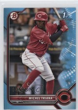 2022 Bowman Prospects Sky Blue Border /499 Michel Triana #BP-75 1rv1