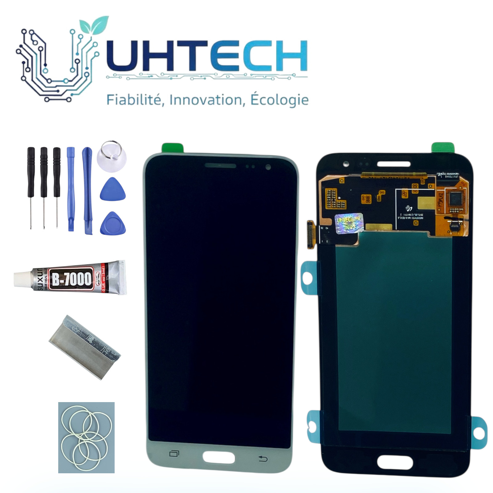 Écran Complet Blanc pour Samsung Galaxy J3 2016(J320F)Sans Châssis-Reconditionné