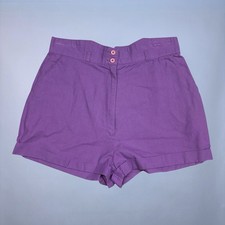 1980s Vintage Purple Highwaisted Shorts