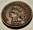 ■ 1908 INDIAN PENNY ONE CENT ☐ P Mint, Full LIBERTY