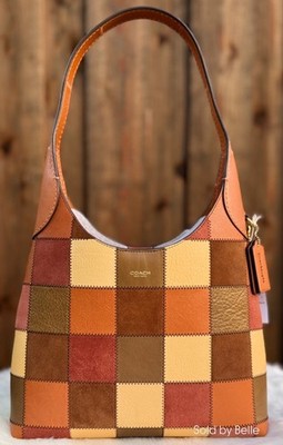 NWT Coach Coachtopia Alter/Ego Brooklyn Shoulder Bag 28 Checkered Leather Purse