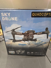 WORLDHHOY Sky Drone Quadcopter w/ Camera, Black, 100ft Control Range