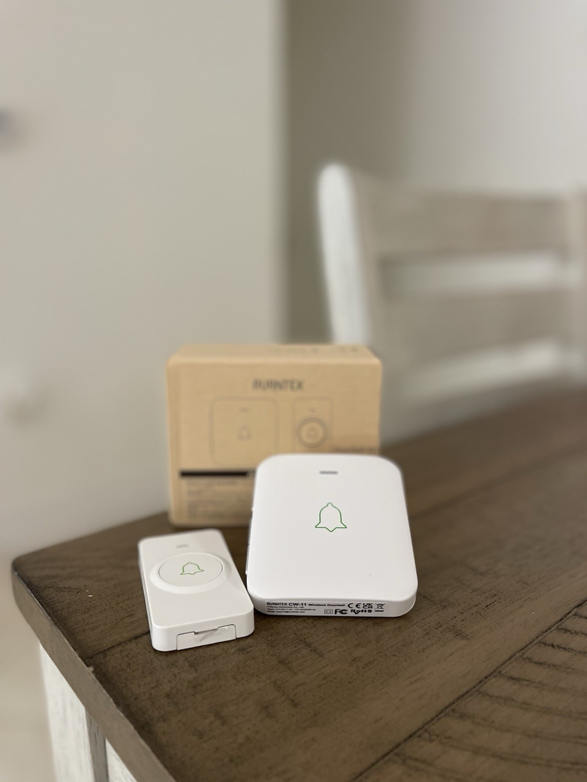 AVANTEK Wireless Doorbell, Mini Waterproof Doorbell.