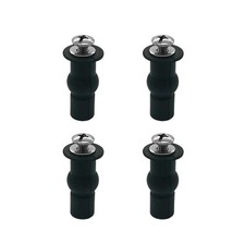 Toilet Seat Hinge Bolt Screws 4 Pack Toilet Seat Top Fixing Part Expanding Rubbe