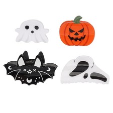 4pcs Halloween Hair Clips for Women Girls Bat, Pumpkin, Ghost, Color 3