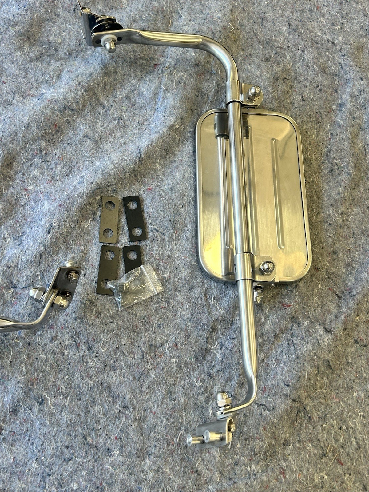 1967-1972 Ford F100 F250 F350 West Coast Swing Lock Mirrors Stainless