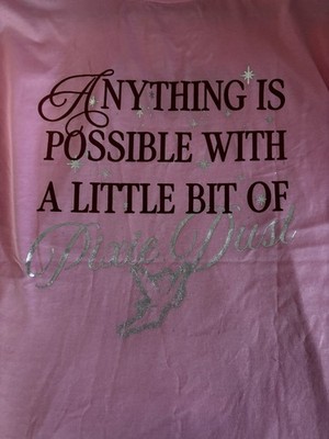 Disney World Parks Tinker Bell Anything Is Possible With Pixie Dust T-shirt - S