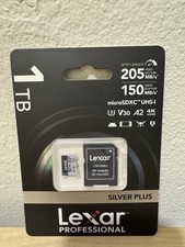 Lexar 1T Professional Silver Plus Micro SD UHS-I, C10, U3, V30, Full HD 4K