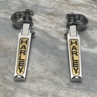 Harley gold chrome old school OEM chopper folding footpegs pegs
