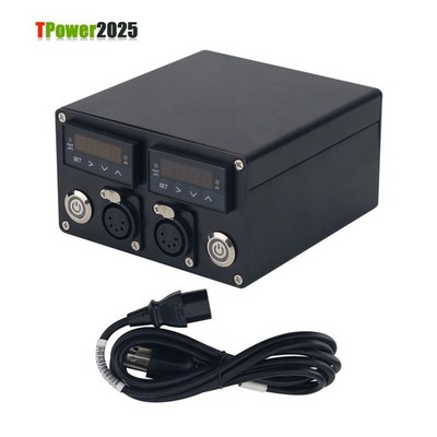 Intelligent Electric Digital Dual PID Controller 2 Display +5 Pin XLR Male Plugs