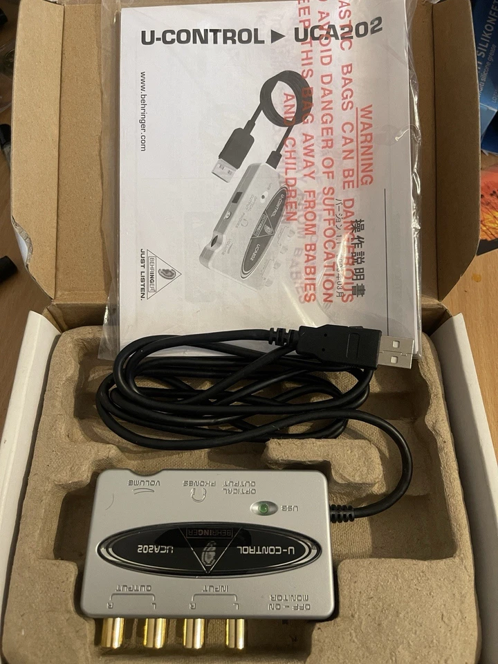 Behringer U-Control UCA202 USB Audio Interface 2-in/2-out Wie Neu OVP - Bild 4 von 4