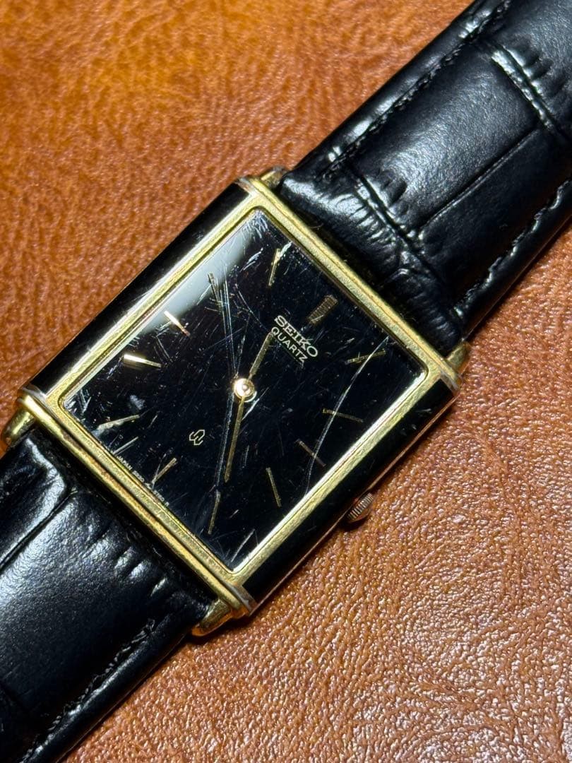 Seiko Quartz Rectangular 80s Rare Working Watch G… - image 2