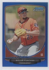 2013 Bowman Chrome Prospects Blue Refractor 95/250 Nolan Fontana #BCP112 0g4