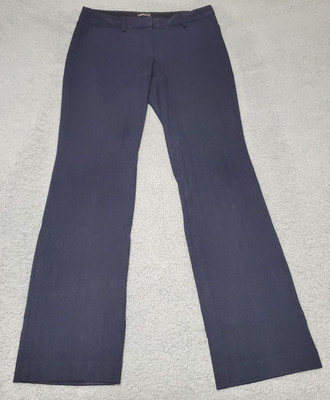 Express Editor Women s Dress Pants Size 6 Regular Dark Navy Blue Work Career