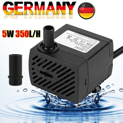 Springbrunnenpumpe Teichpumpe Teich Fontäne Leise Wasserpumpe Gartenpumpe Dekor