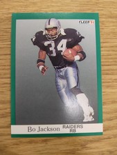 1991 Fleer Bo Jackson #110 Los Angeles Raiders Royals 