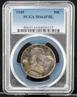 1949 Franklin Half Dollar PCGS MS64FBL 2-Sided Toning Full Bell Lines 50C Coin