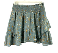 Altar'd State Skirt Womens Large Sheer Fairycore Boho Ruffles Smock Waist