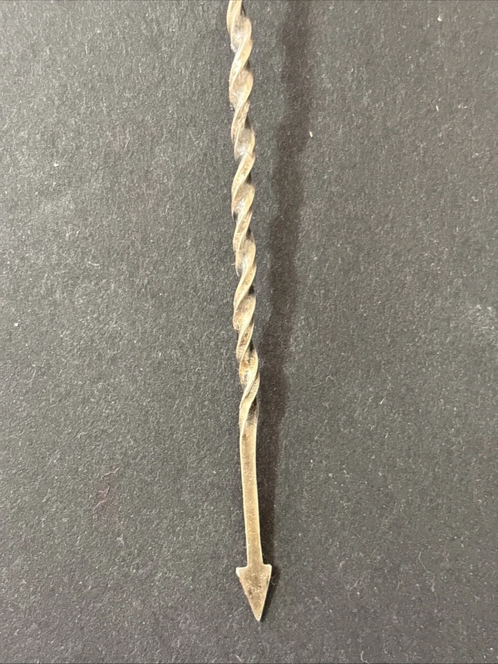 Colher de azeitona prata esterlina decorada floral tigela alça de torção escolha final utensílios de bar - Imagem 4 de 4