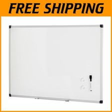 Basics 36x24 Whiteboard - Magnetic, Aluminum Frame