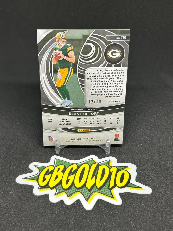 2023 Panini Spectra Sean Clifford Prizm /60 Rookie RC - Image 2 of 2