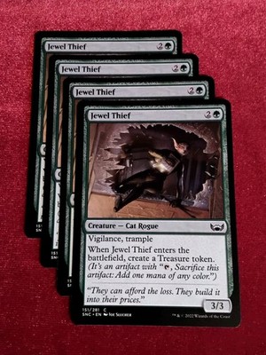MTG (x4) Streets of New Capenna #151 C : Jewel Thief   Unplayed Mint+