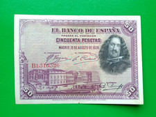 50 pesetas Spain 1928