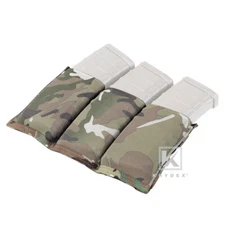 KRYDEX Triple 5.56 Mag Pouch Open Top Magazine Carrier High Speed MOLLE MC Camo