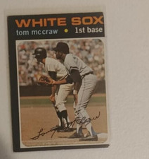 1971 Topps - #373 Tommy McCraw White Sox EX off center
