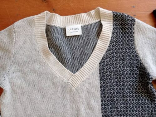 Cecile Copenhagen Womens Jumper Size L 100% Wool Pullover Sweater Knit Long - Picture 2 of 6