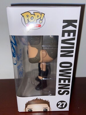 KEVIN OWENS Signed WWE Funko POP! Vinyl Figure #27 - 