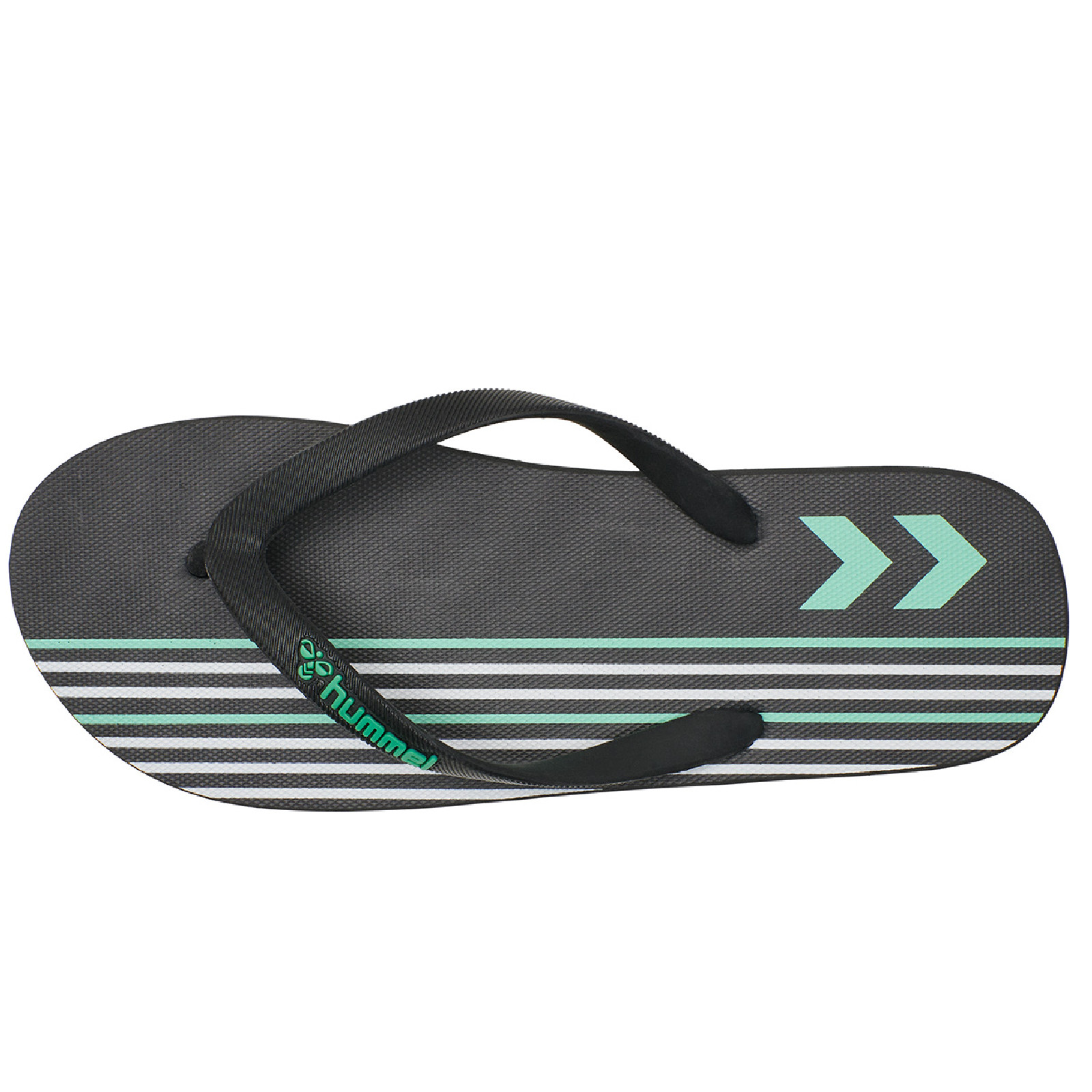 Тапочки-вьетнамки Hummel с разделителем пальцев в полоску черные 211373 2001 WOW 4390₽