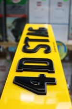 4D M&G SHADOW NUMBER PLATES MOT, DVLA & UK RD COMPLIANT (SET OF 2) *RoadLegal*