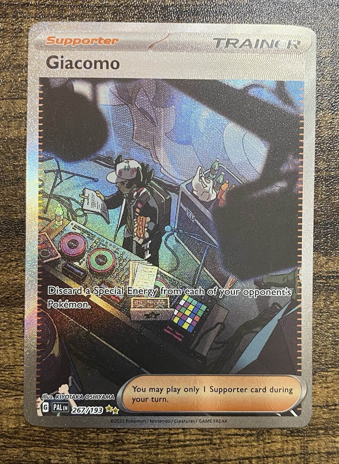 Giacomo 267/193 Paldea Evolved Special Illustration Rare Holo Pokémon 2023 NM