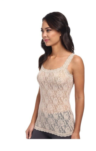 Hanky Panky Signature Lace Bikini - Slip In Pizzo Stretch Vita Bassa, Copertura Moderata, Taglia Large, Colore Chai