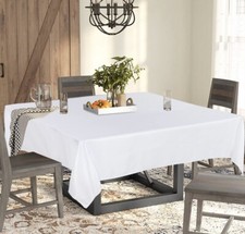 Fitable Square Tablecloth 60x60 inch Tablecloth Stain  Wrinkle Resistant A0164
