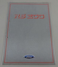 Brochure / Folded Brochure / Poster Ford RS 200 Stand 05/1985
