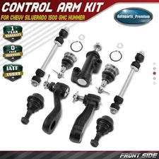 9pcs Front Sway Bar Link Ball Joints Idler & Pitman Arm kit for Chevy GMC Hummer