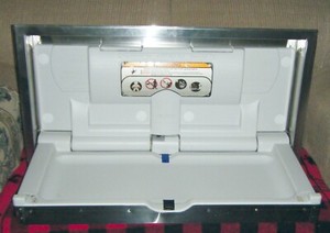 Foundations Recessed Mount Commercial Stainless Steel Baby Changing Station