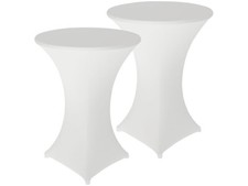 2 housses extensibles et écologiques pour table haute mange-debout - Infactory
