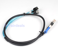 NEW Mini SAS HD SFF-8644 to 4 SATA 7Pin 6Gbps Hard Disk Cable LSI SAS9206-16e
