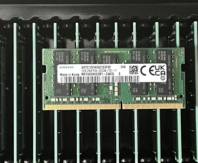 Samsung 16GB DDR4 3200 Laptop ECC SODIMM RAM 2Rx8 for DELL HP