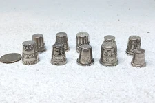 ANTIQUE vintage Lot of 18 thimbles great for collectors