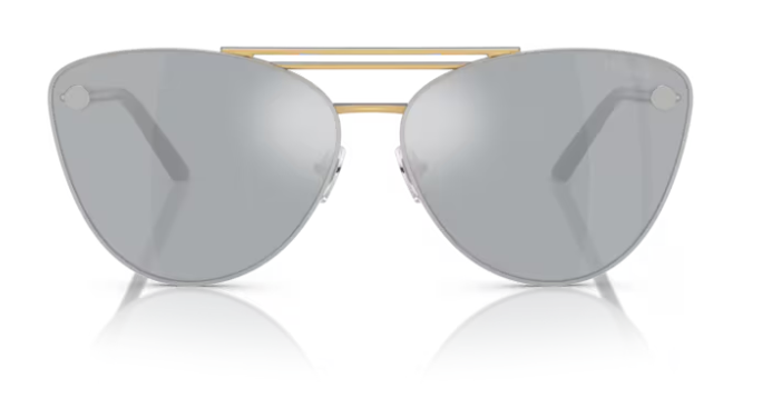 Versace 0VE2267 15141U Silver Gold/Blue Mirror Silver Women's