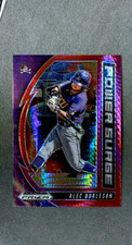 2020 Prizm Draft Picks Power Surge Red Purple Hyper #174 Alec Burleson Cardinals