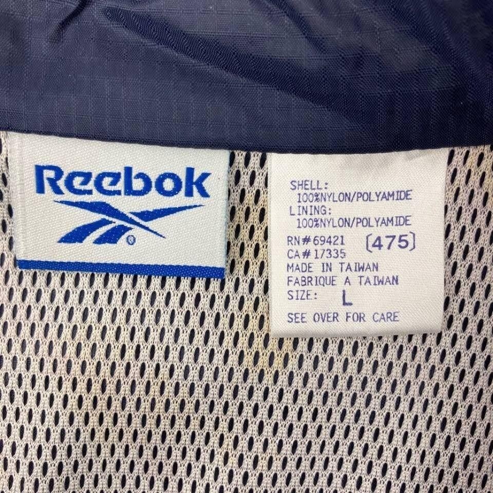Reebok Jacket L Half Zip Pullover Windbreaker Fro… - image 5